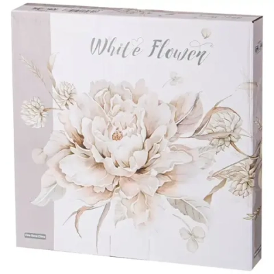 Набор тарелок закусочных 2шт, 23см «WHITE FLOWER»