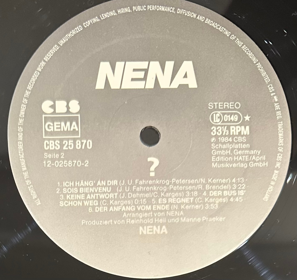 Nena (Голландия 1984г.)