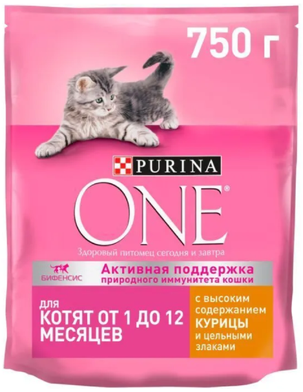 Purina ONE для Котят с курицей 750г.