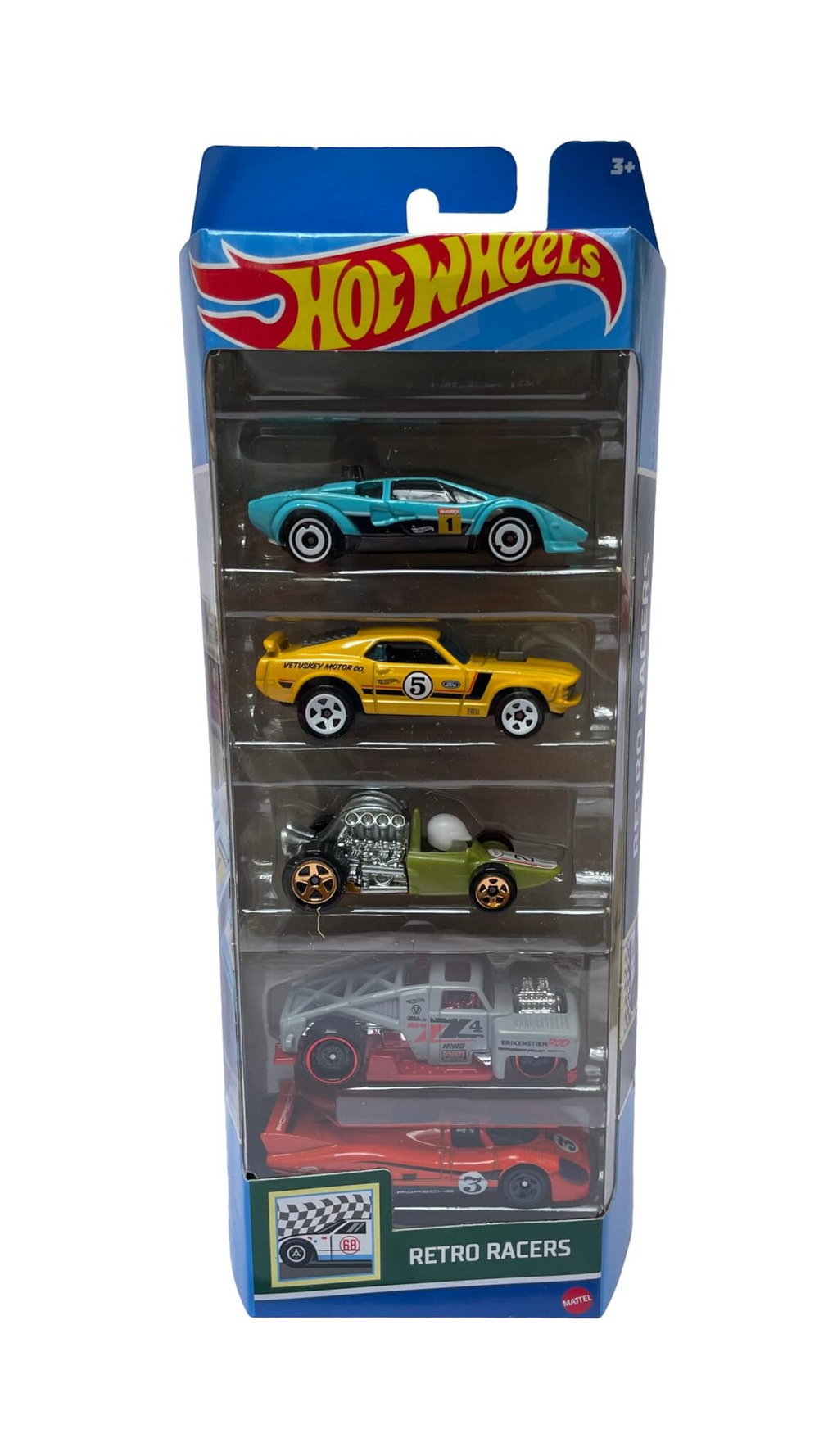 Hot Wheels Retro Racers HTV50 — набор из 5 коллекционных машинок