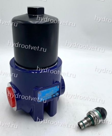 WKLFBN/HC160IE10B1.1 - Линейный фильтр гидравлический одинарный модели LF тонкость фильтрации 10 мкм, типоразмер 160, вид присоединения: резьба G11/4, материал корпуса - алюминий, рабочее давление до 100 бар, визуальный индикатор загрязнения