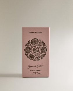 Zara Home Аромадиффузор Warm Cherry 100 мл, тростниковые палочки микадо, аромат фруктовый, Персиковый