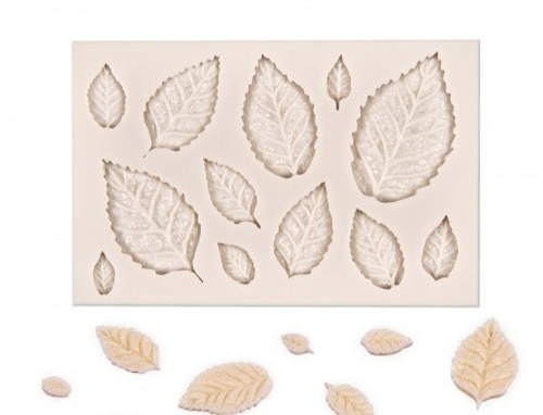 Молд «Листики розочки»