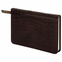 Еженедельник Brauberg "Alligator" недатированный А6 коричневый (126183)