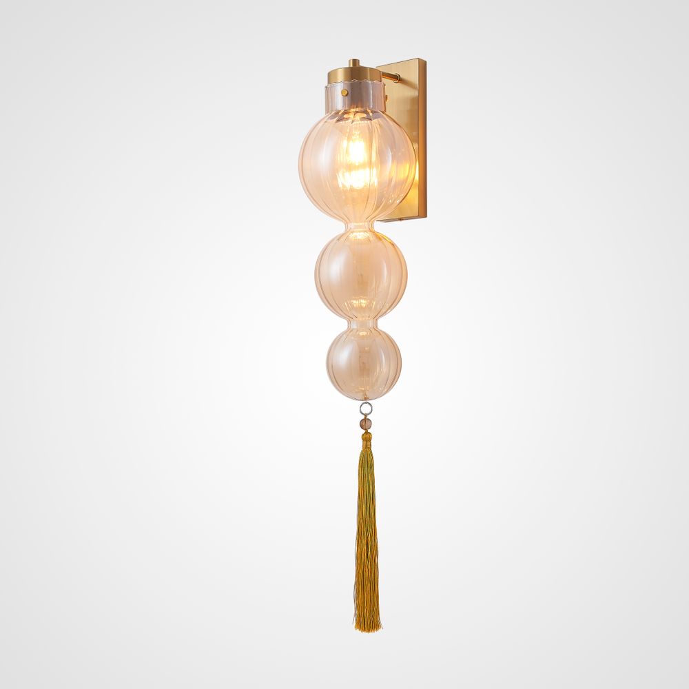 Бра Heathfield Lighting - Medina Wall Brass/Amber By Imperiumloft