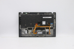 Верхняя панель с клавиатурой (топкейс) для ноутбука Lenovo ThinkPad X1 Carbon 5th Gen NFC, FingerPrint, черная, с подсветкой, раскладка - русская (01LV328)