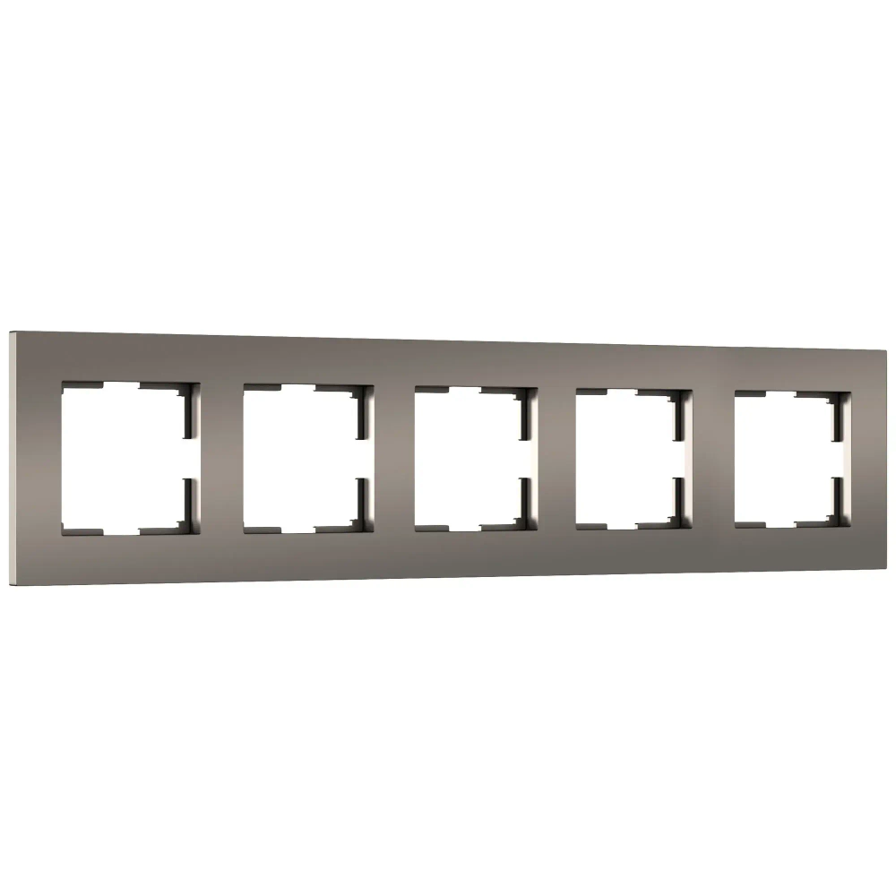 Рамка на 5 постов Slab (бронза матовый) W0052963