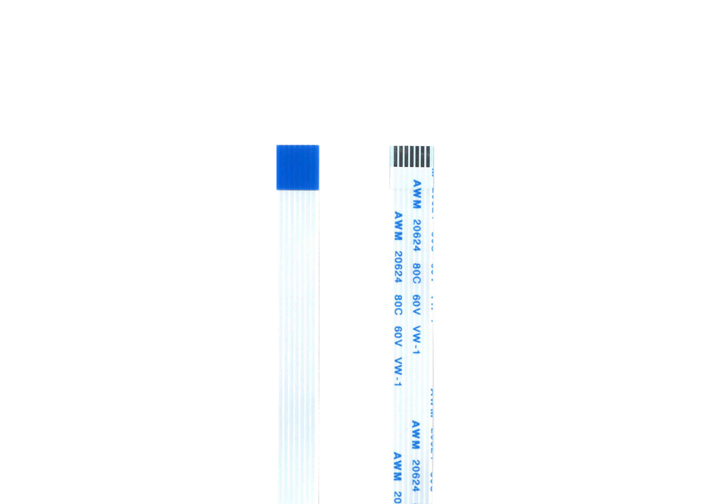Шлейф 7 pin, 20 см, шаг 1 мм FFC, обратный Б