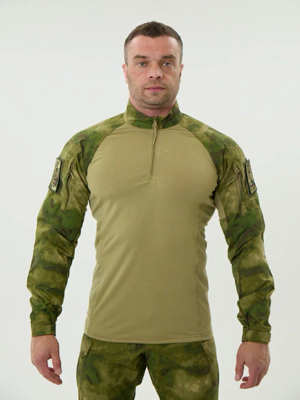 Рубашка тактическая боевая ТРОПИК ПРОФИ Кулмакс / рипстоп смесовый (PES65*COT35%), расцветка МУЛЬТИКАМ, мужская, MIMICRYA