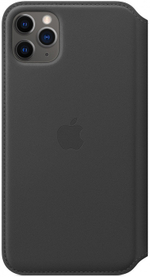 Кожаный чехол Apple Leather Folio для iPhone 11 Pro, цвет (Black) черный (MXO62ZM/A)