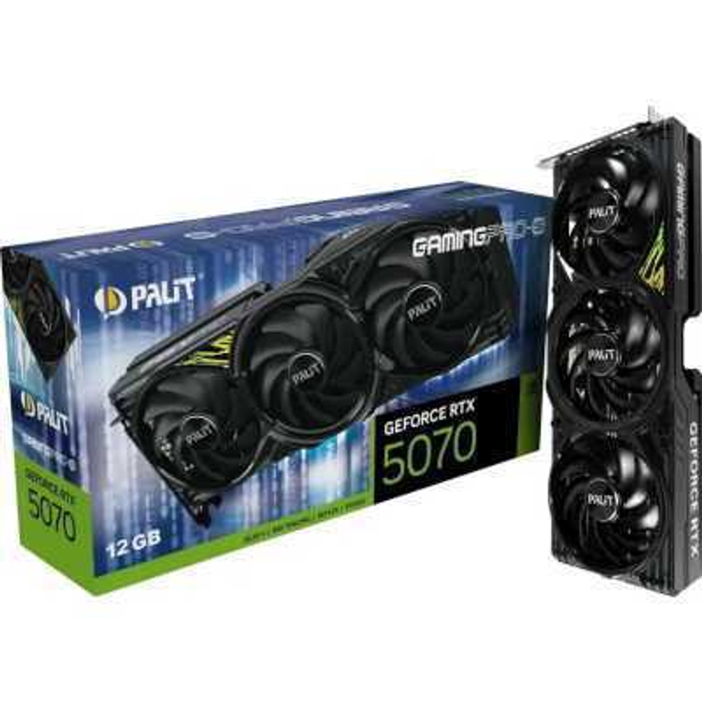 Видеокарта Palit nVidia GeForce RTX 5070 GamingPro-S 12Gb NE75070019K9-GB2050U
