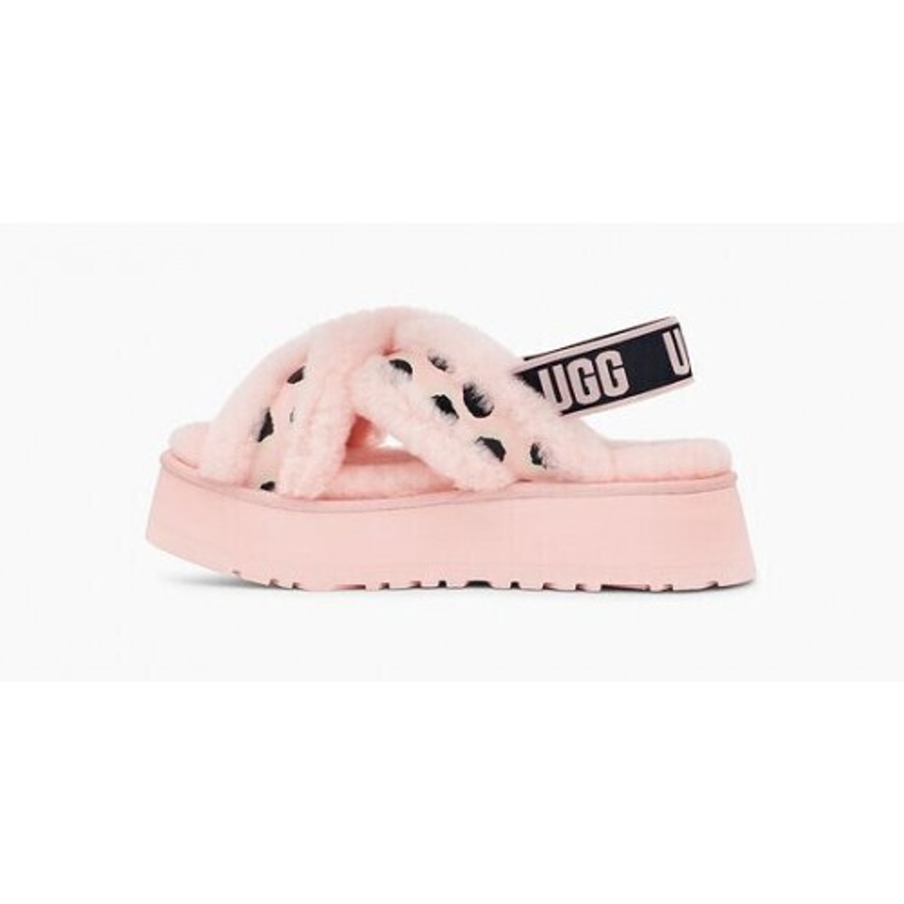 Тапочки Ugg Disco Color Pink Scallop