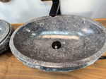 Раковина из мрамора ПАРА! Oval Grey Marmo Wave OM-65752 56х36х15 из натурального камня