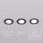 DK3101-BK Встраиваемый влагозащищенный светильник, IP65, до 10 Вт, LED, GU5,3, черный