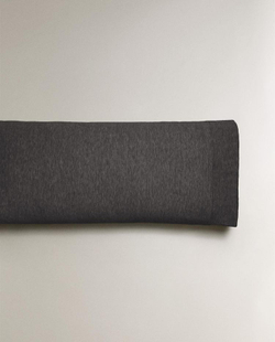 ZARA HOME ХЛОПКОВАЯ НАВОЛОЧКА, АНТРАЦИТОВО-СЕРЫЙ