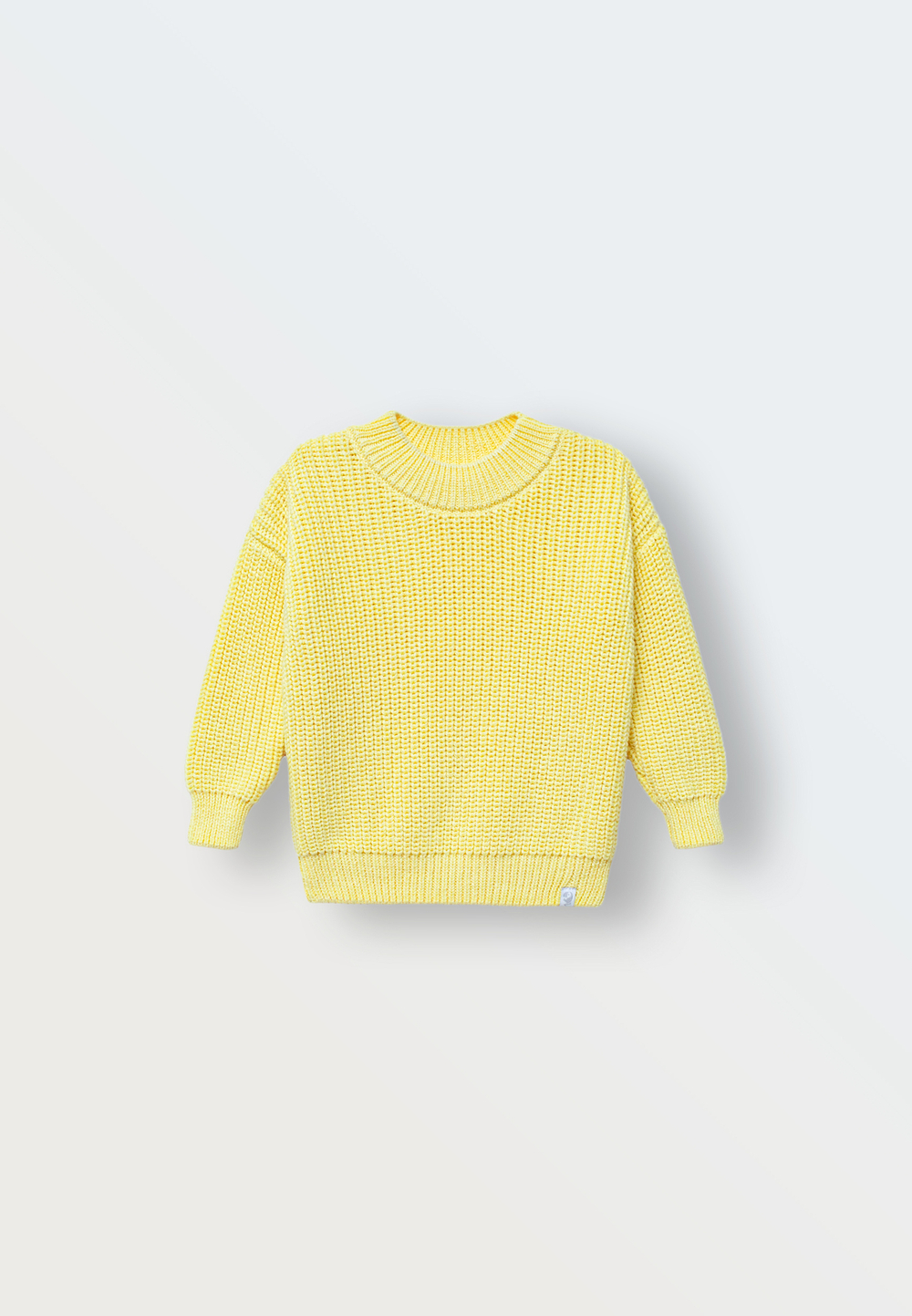 Джемпер вязаный oversize classic (светло-желтый)