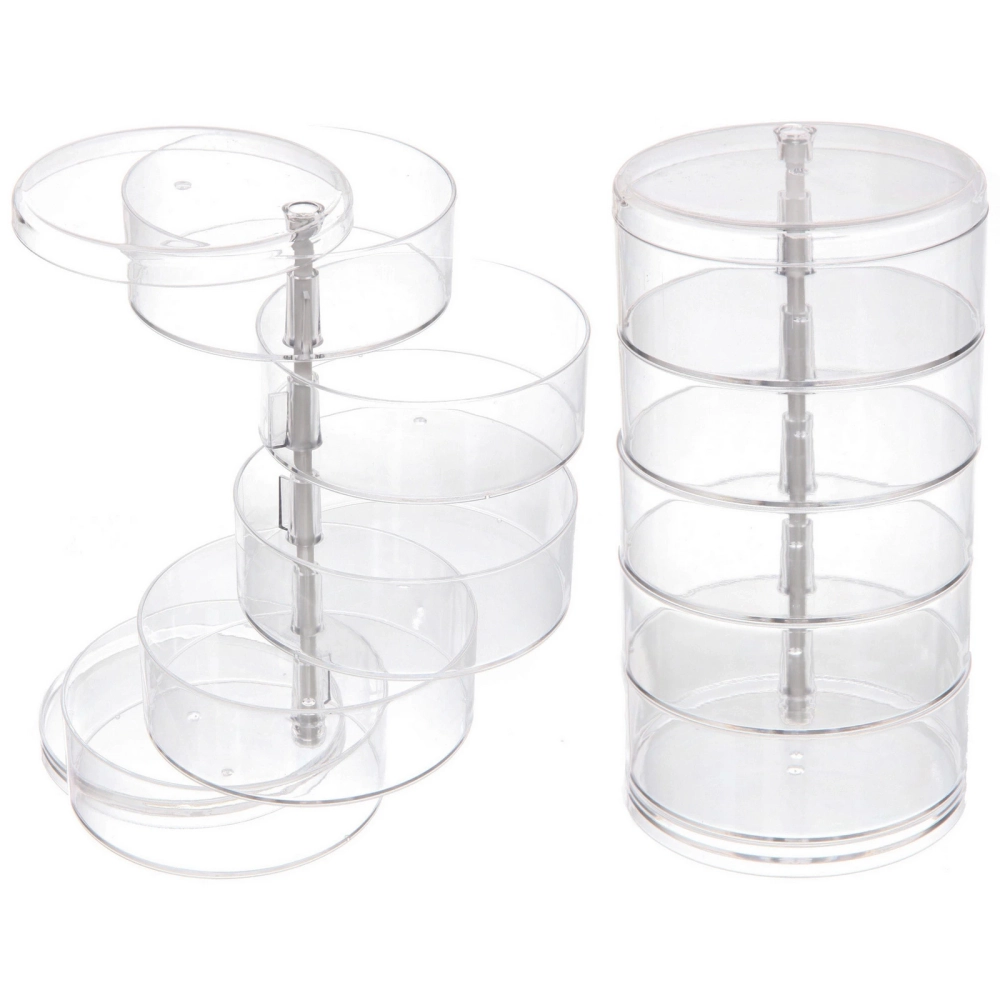 Органайзер для хранения «МАРЦИПАН», прозрачный, пять отделений, 17.5*11.5*3.5 (упаковка коробка)