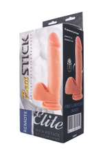 Ротатор с пультом ДУ телесный 10 режимов вибрации перезаряжаемый RealStick 17 см