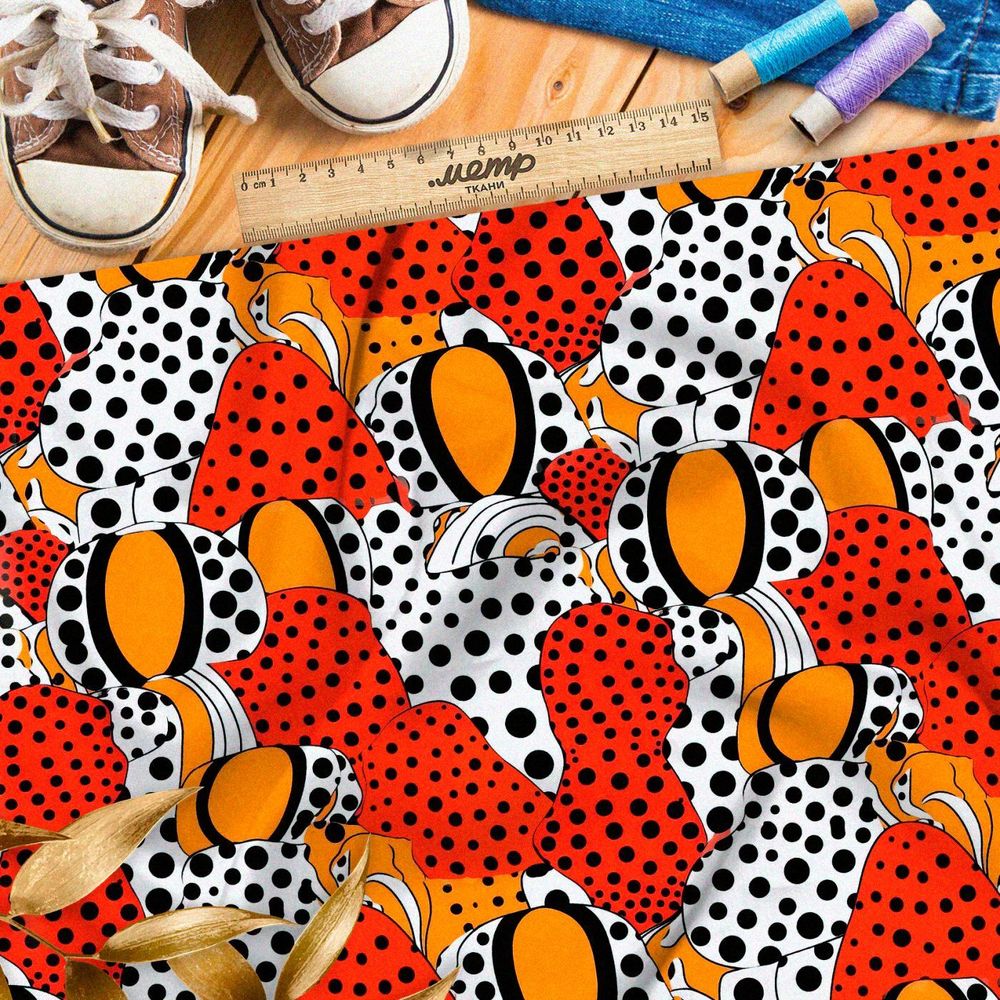 Ткань премиум мембрана абстрактные чувства