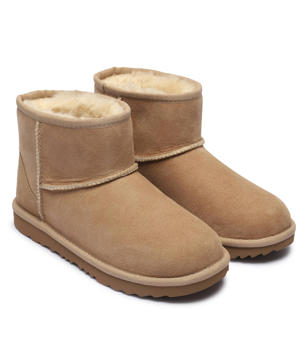 Кожаные угли CLASSIC MINI II UGG - бежевый(1017715K)