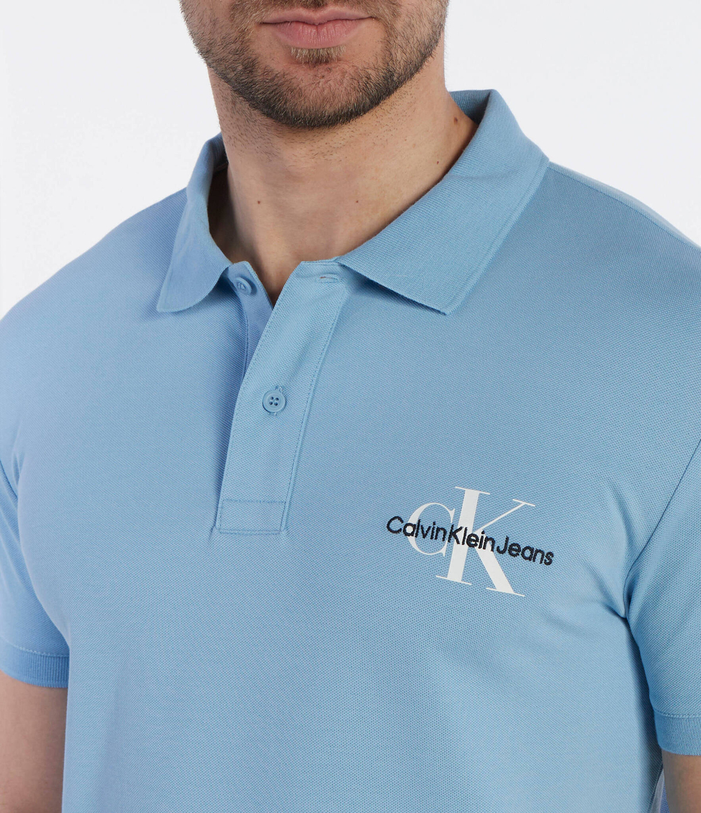 Поло MONOLOGO CALVIN KLEIN JEANS - голубой(J30J323395)