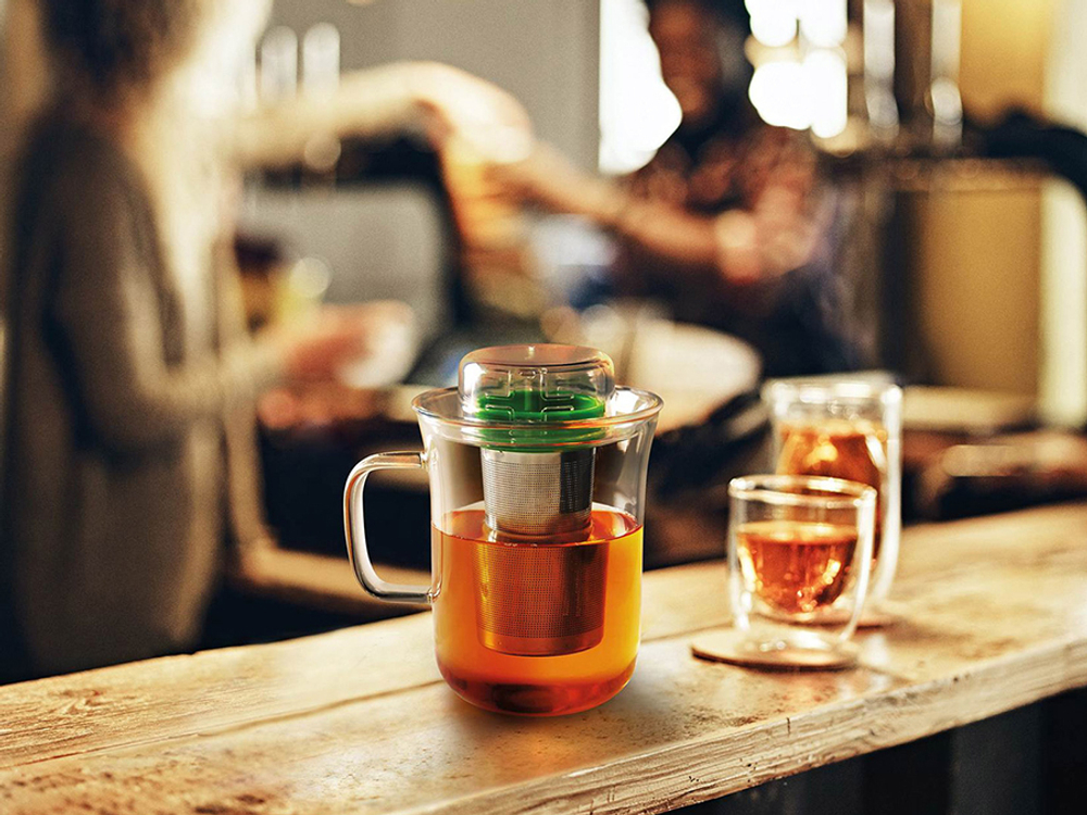 Кружка с заварочным фильтром me cup 400 мл черная