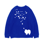 Свитшот "Шпиц и бабочки"