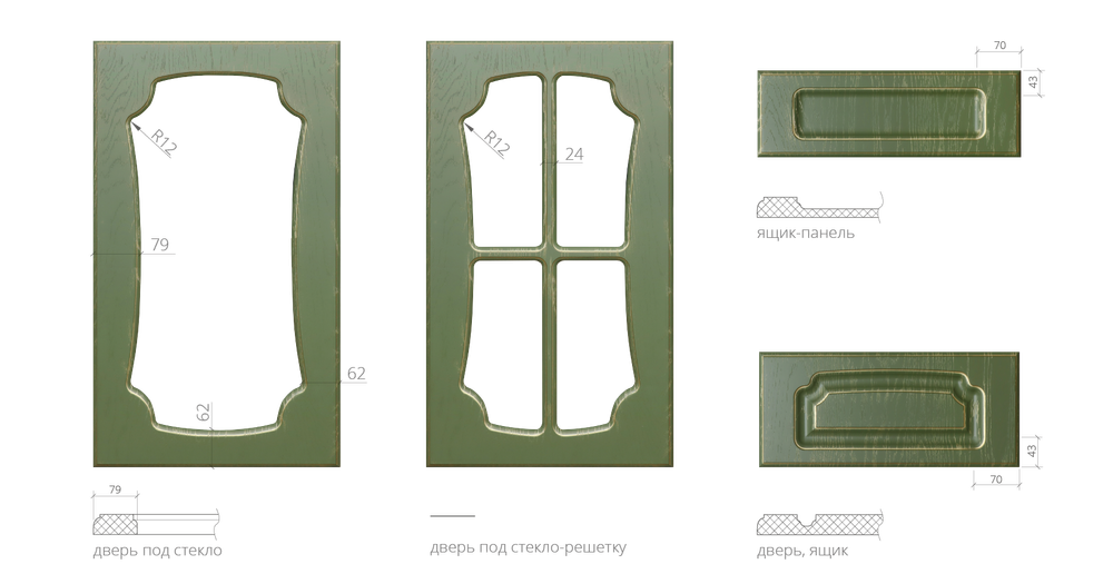 Фасад патинированный рис. 21