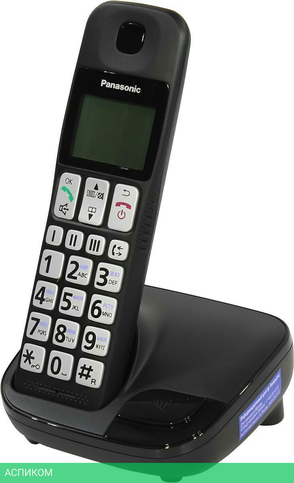 Радиотелефон DECT Panasonic KX-TGE110RUB черный