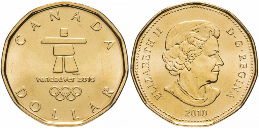 Канада 1 доллар, 2010 XXI зимние Олимпийские Игры, Ванкувер 2010