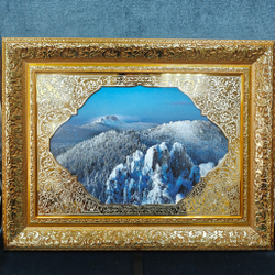 Панно с гравюрой "Зима"