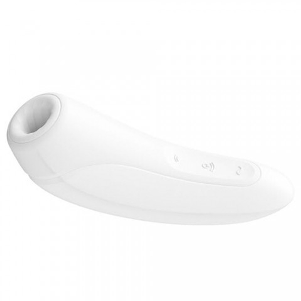 Вакуумный клиторальный стимулятор Satisfyer Curvy 1+ (белый)