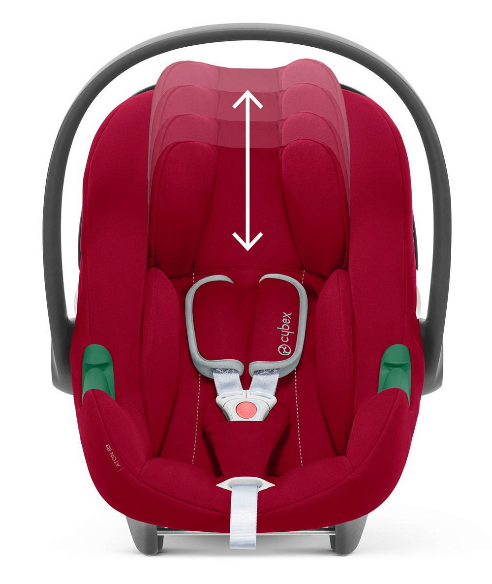 Коляска Cybex Balios S Lux BLK complete Aton B2 Dynamic Red Base One 4 в 1 Moon Black с дождевиками