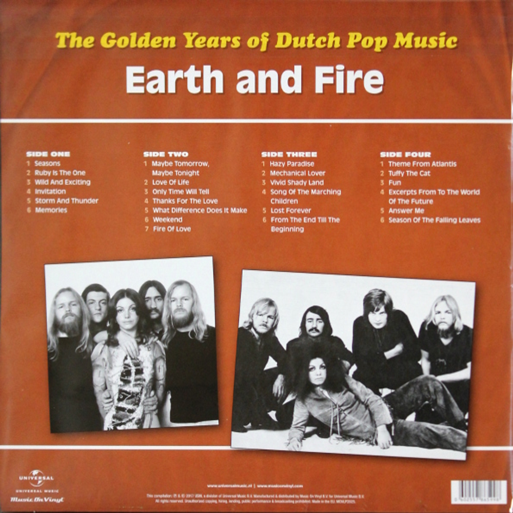 Earth And Fire / The Golden Years Of Dutch Pop Music (A&B Sides)(2LP)