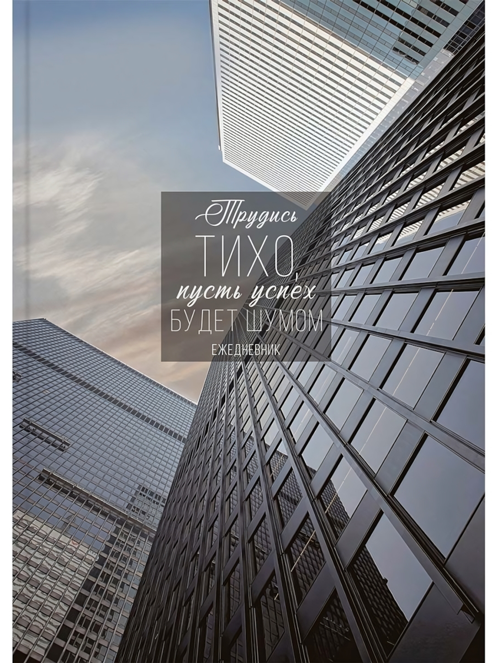 Ежедневник А5 128л. недатир. "Трудись тихо" 7БЦ, мелов.облистер (Проф-Пресс)