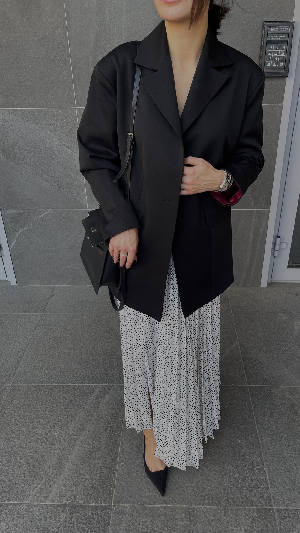 Юбка горох, плиссе, шелк, белая