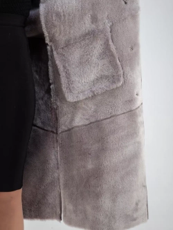 Дубленка зимняя натуральная с капюшоном