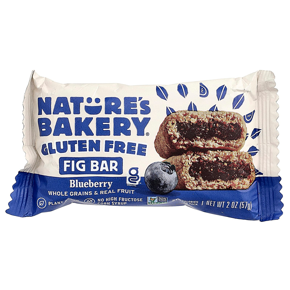 Nature's Bakery, батончик с инжиром без глютена, голубика, 6 двойных упаковок по 57 г (2 унции)