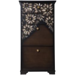 Тумба для обуви Терра-4 (с 4-мя ящиками) Каштан Амбер