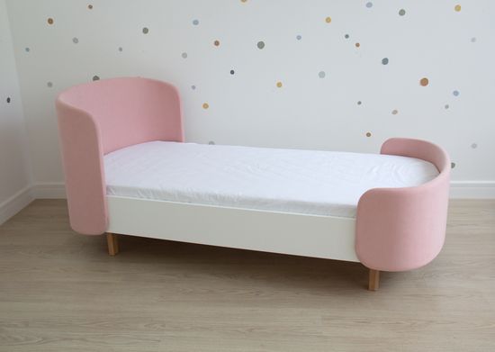 Кровать подростковая KIDI Soft размер М (розовый)