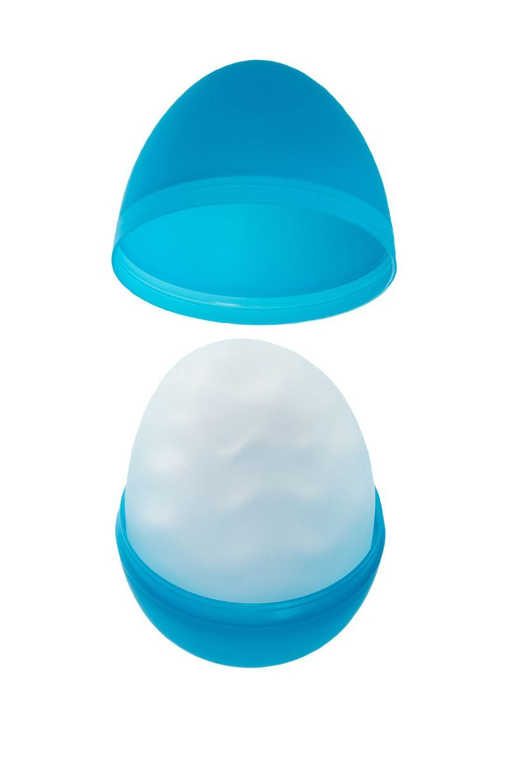 Мастурбатор-яйцо с охлаждающей смазкой EGG Wavy Cool (Цвет: голубой)