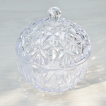 Сахарница 0,35л с крышкой "Шарм" (прозрачный)