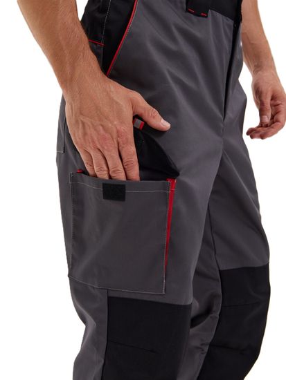 Костюм "Коста" куртка+брюки, цв. серый/черный/красный (тк.Tomboy)