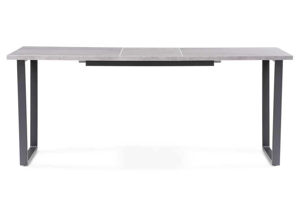 Стол раскладной Лота Лофт 140(180)х80х74 25 мм бетон / матовый черный
