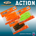 Приманки Minoga ACTION 4.0"(100мм) Набор #3 (3 упаковки)