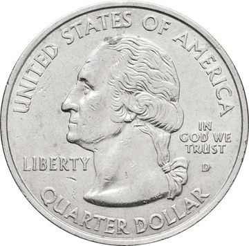 25 центов (1/4 доллара, квотер) 2001 США «Штат Род-Айленд» (D)