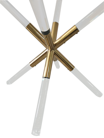 Стол обеденный Ist Casa Брайт, 110x110 см, прозрачный