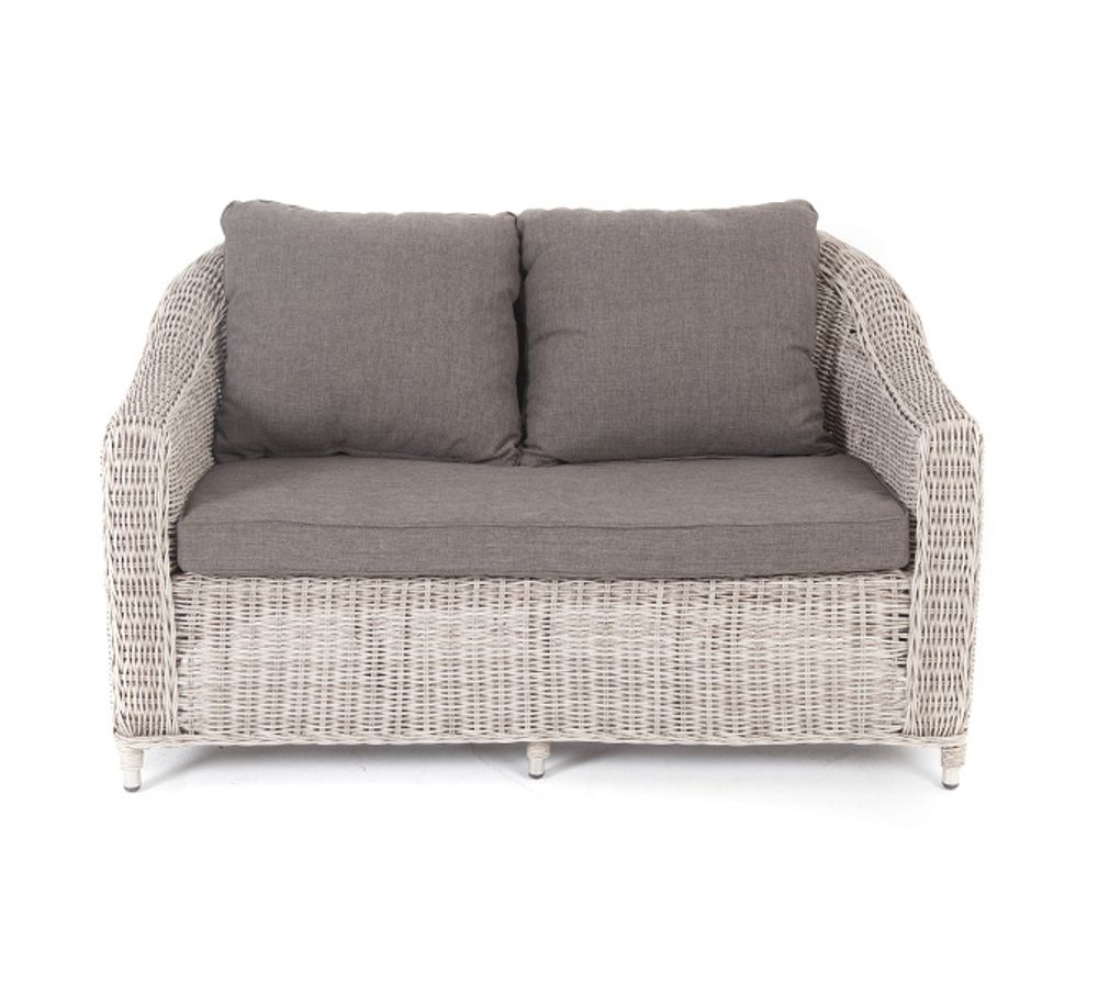 "Кон Панна" диван из искусственного ротанга двухместный, цвет бежевый