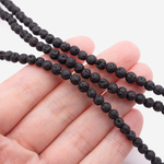 Лава вулканическая натуральная, 4,7мм, шар