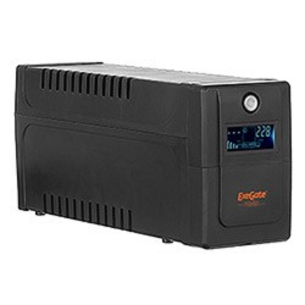 Exegate EP285562RUS ИБП ExeGate Power Smart ULB-800.LCD.AVR.C13.RJ.USB &lt;800VA/480W, LCD, AVR, 4*IEC-C13, RJ45/11, USB, Black&gt;